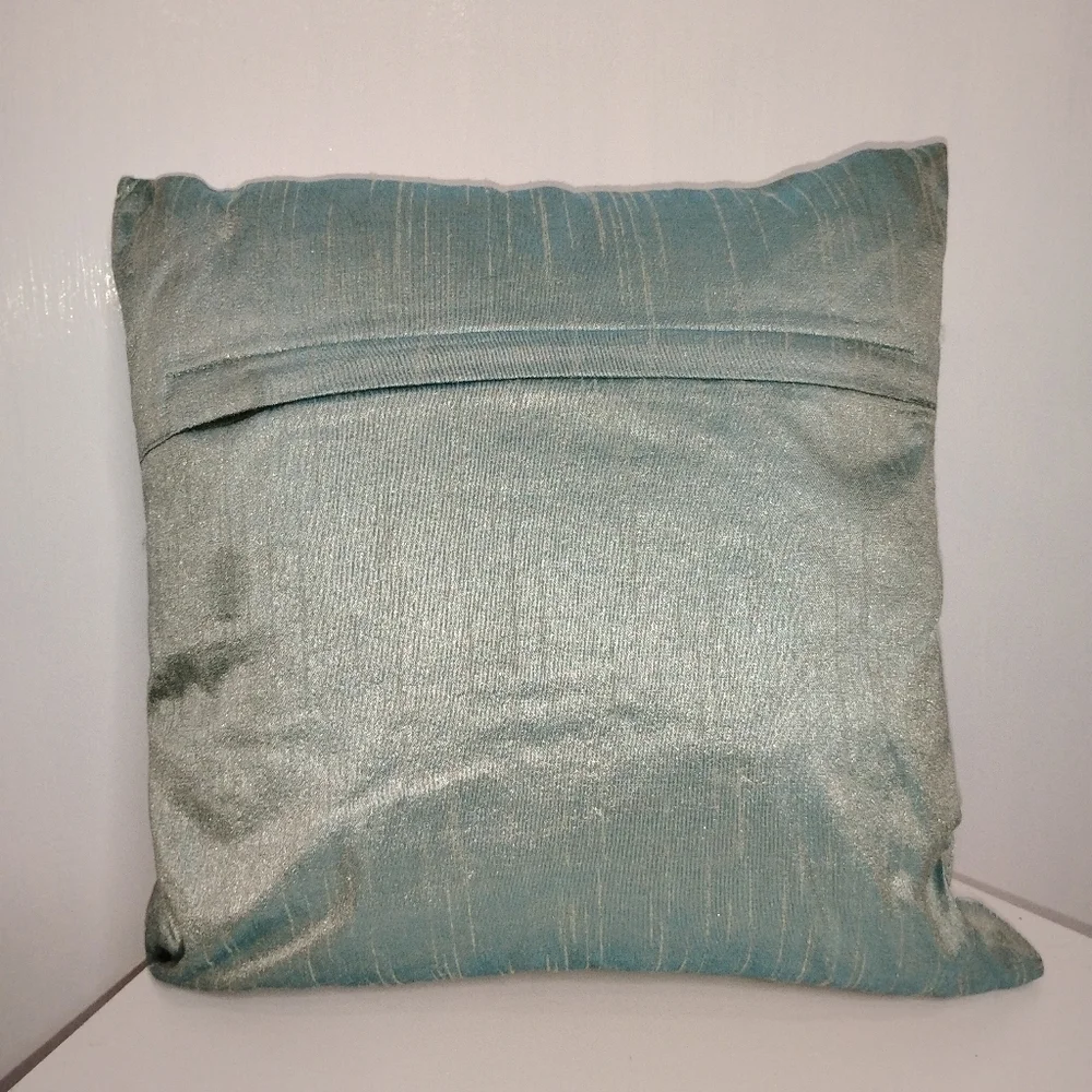 RAW SILK DOWN ACCENT PILLOW